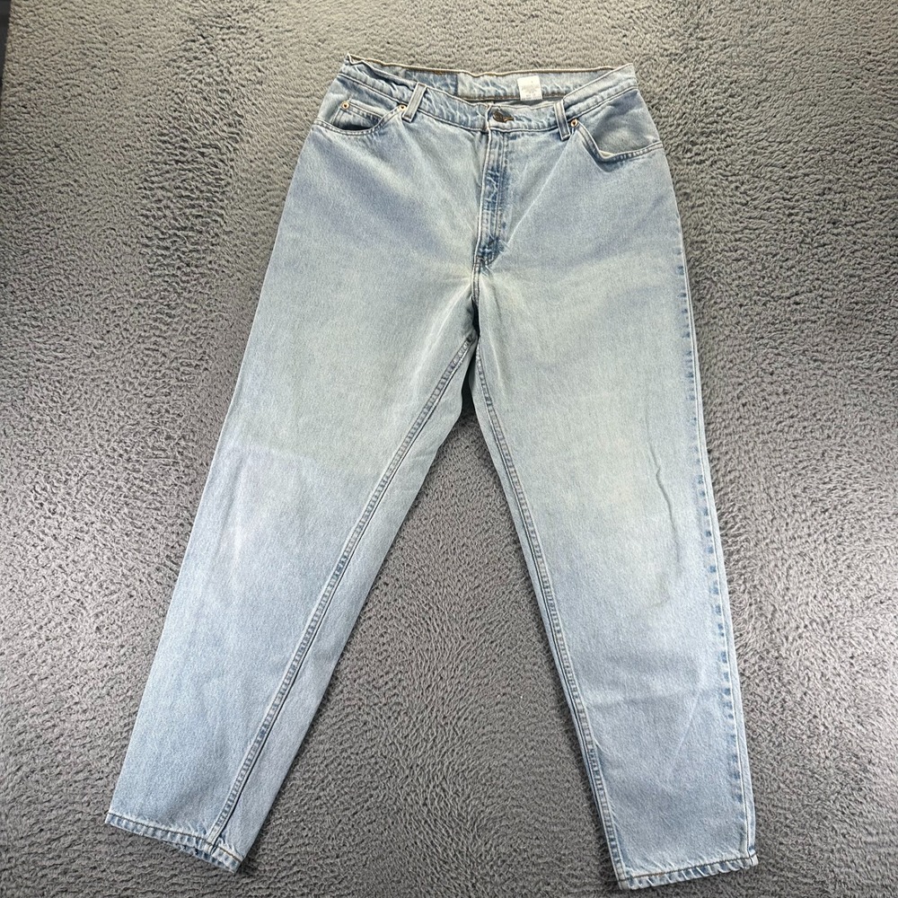 Vintage Levi's 951 Orange Tab Jeans Womens 14 Blue Cotton Denim Tapered Relaxed‎